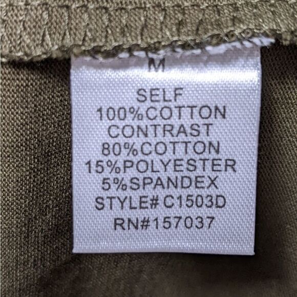 ET CLET Los Angeles Padded Shoulder Pocket Muscle Shirt Dress M - Picture 6 of 7